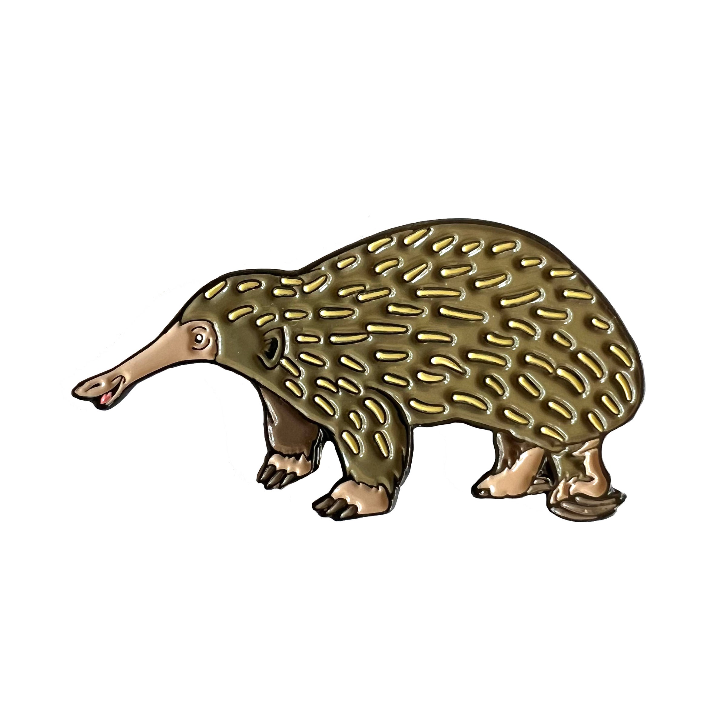 Western Long-Beaked Echidna enamel pin | Peppermint Narwhal