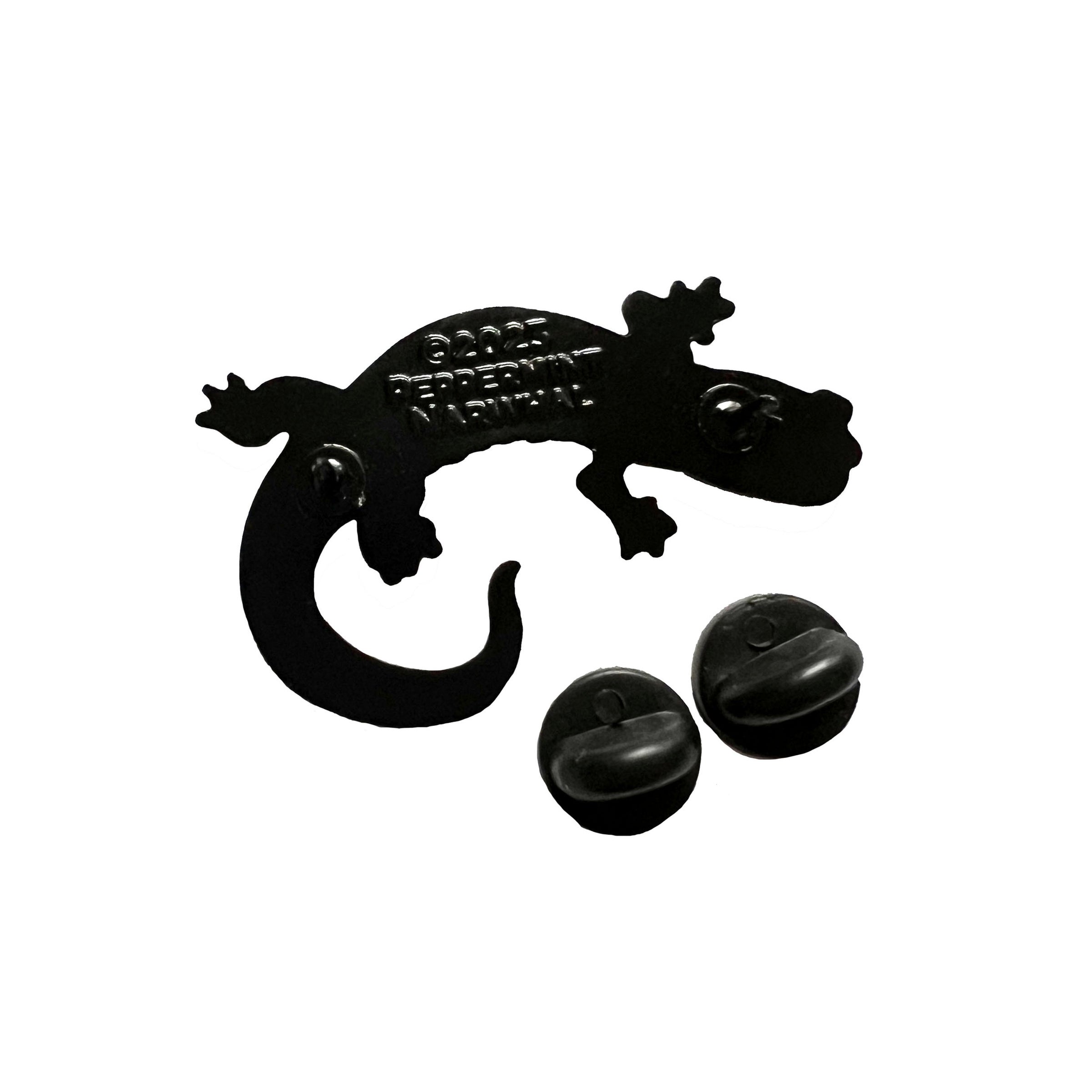 Hickory Nut Gorge Green Salamander enamel pin | Peppermint Narwhal
