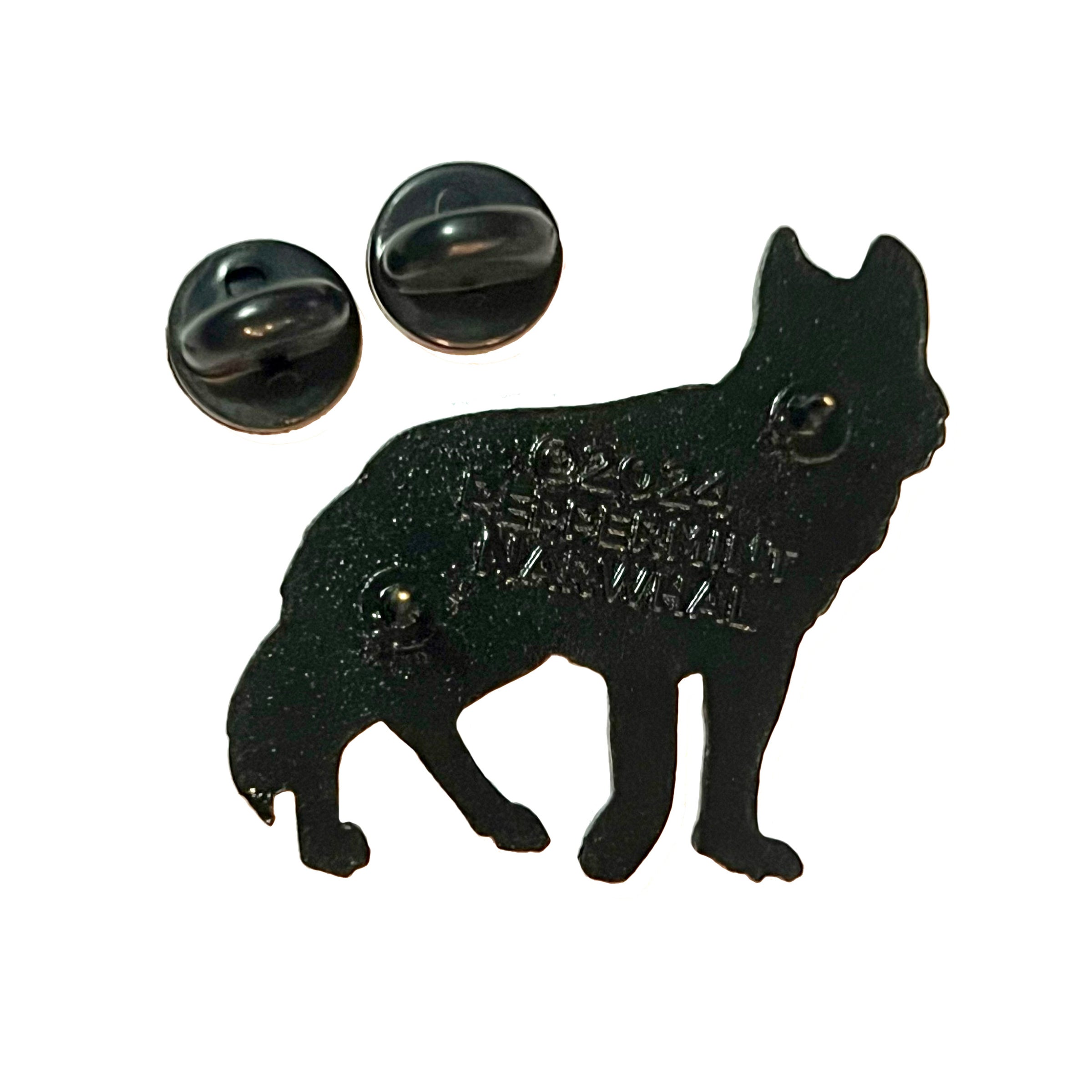Mexican Wolf enamel pin | Peppermint Narwhal - Conservation