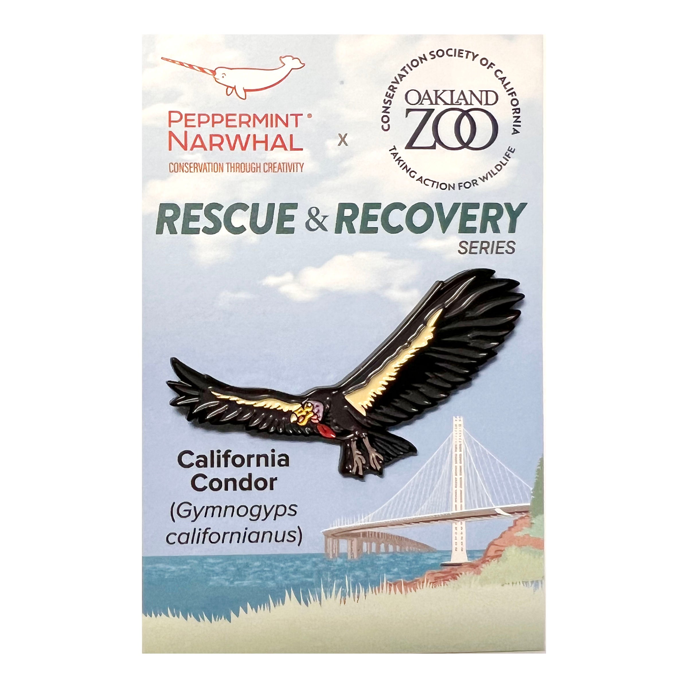 California Condor enamel pin | Peppermint Narwhal - Conservation ...