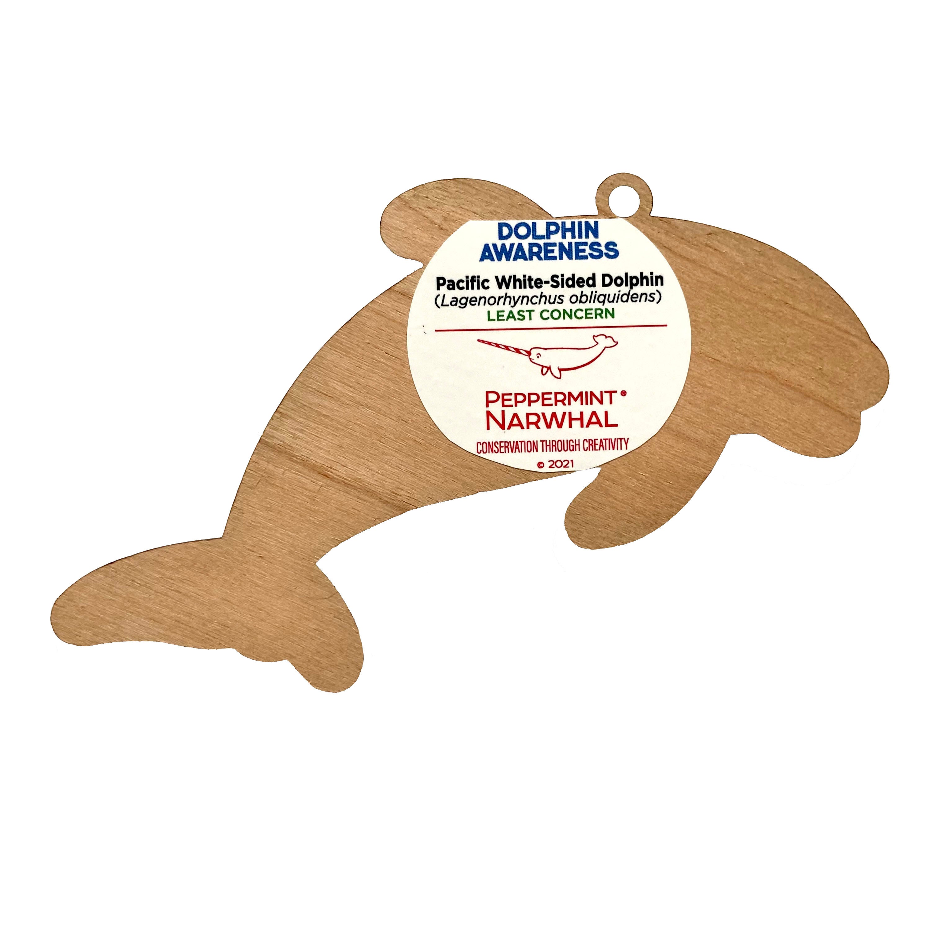 Pacific White-Sided Dolphin Ornament | Peppermint Narwhal