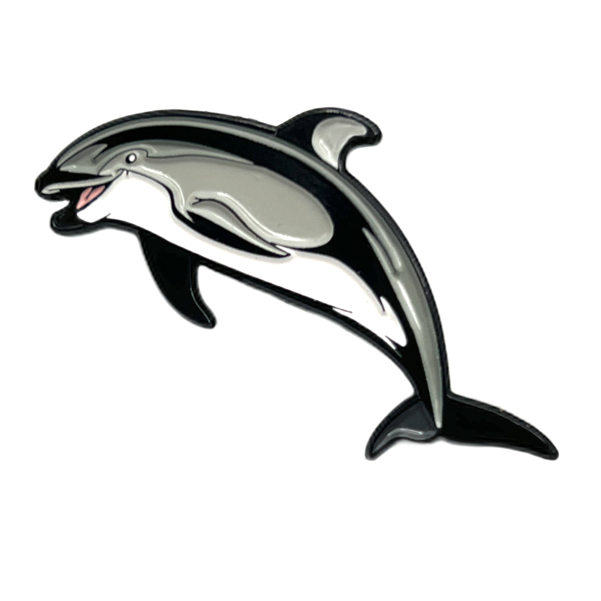 Pacific White-Sided Dolphin enamel pin | Peppermint Narwhal