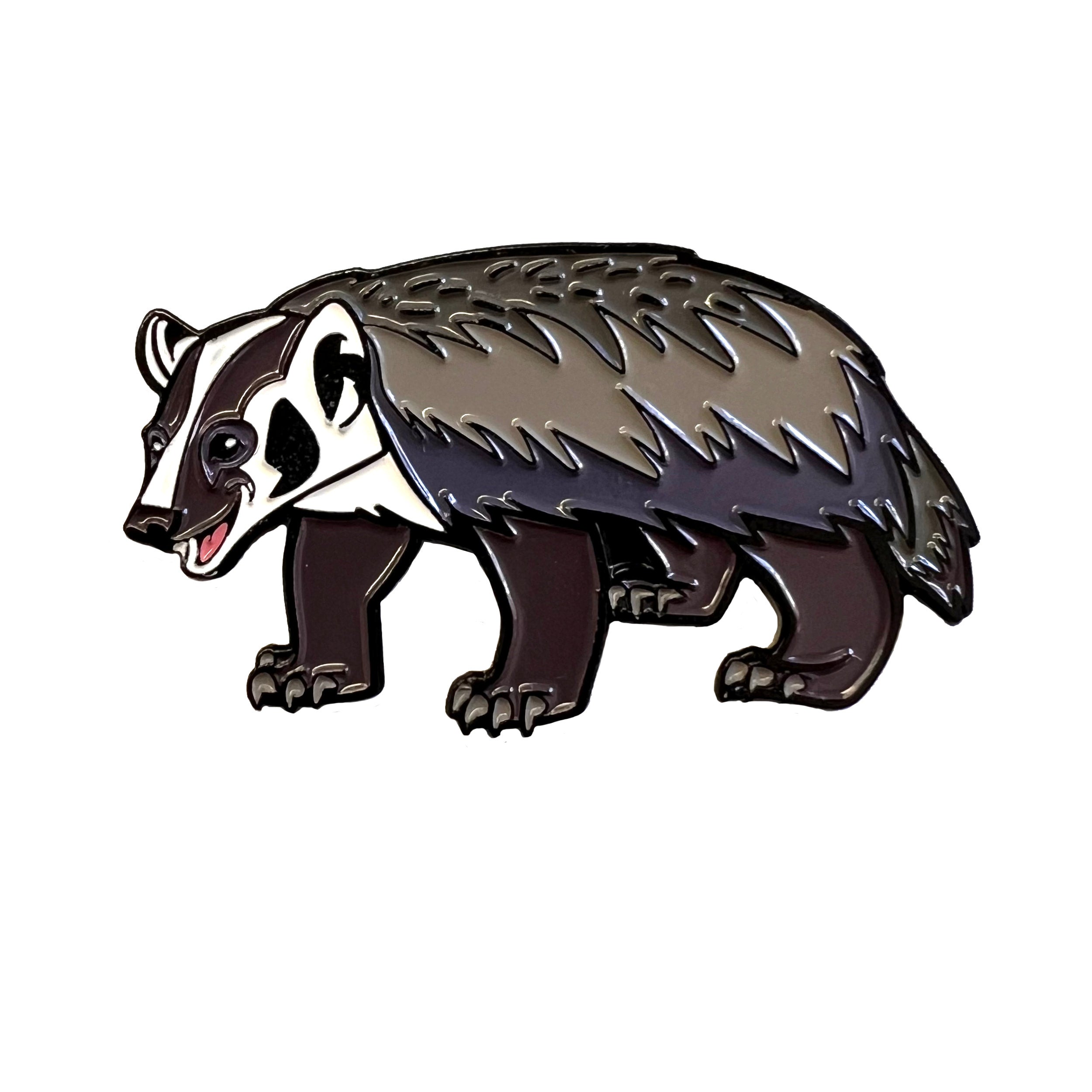 American Badger enamel pin | Peppermint Narwhal - Conservation