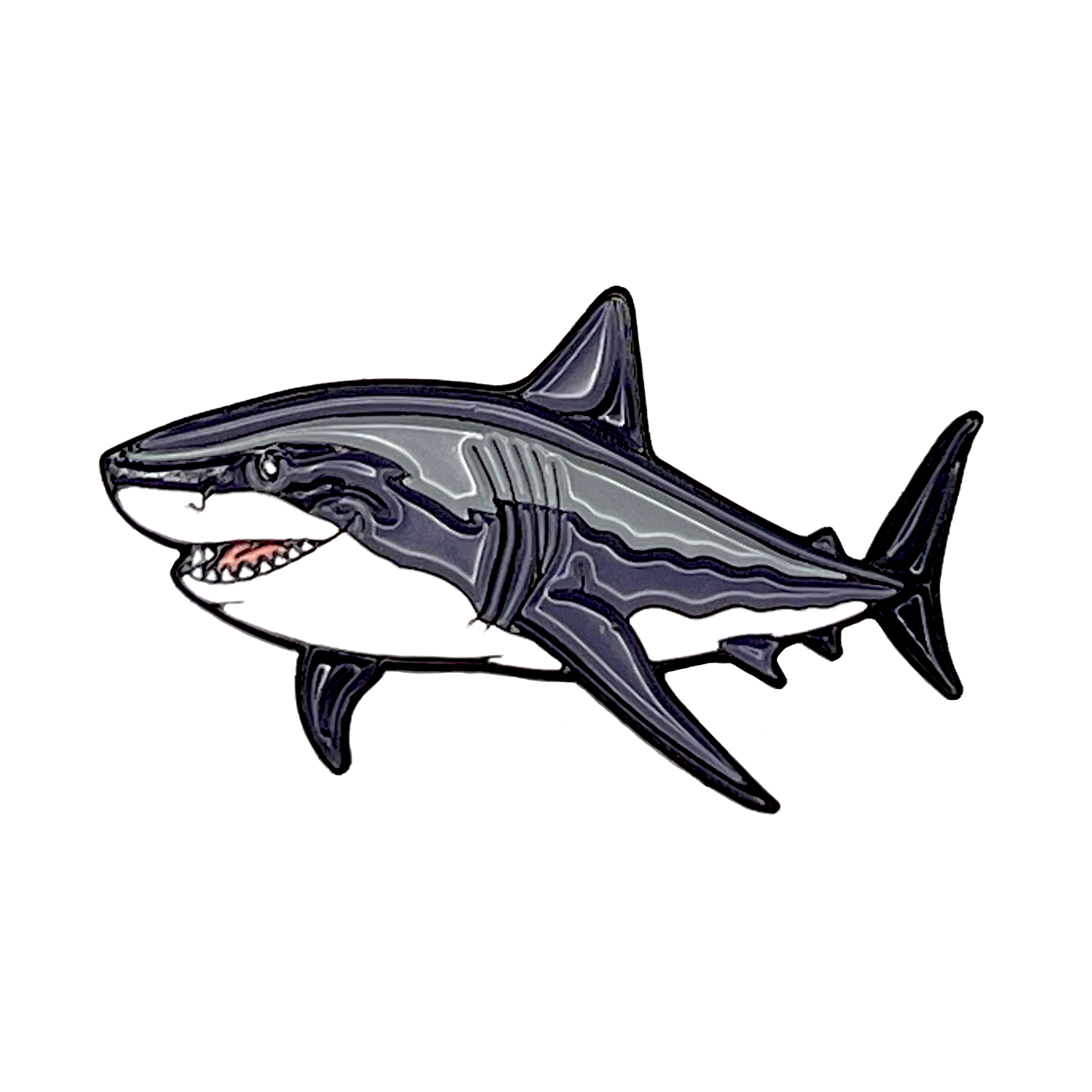 Creative Pewter Designs Shark Lapel Pin Made In USA Highly Detailed Artisan Broo - Foto 11