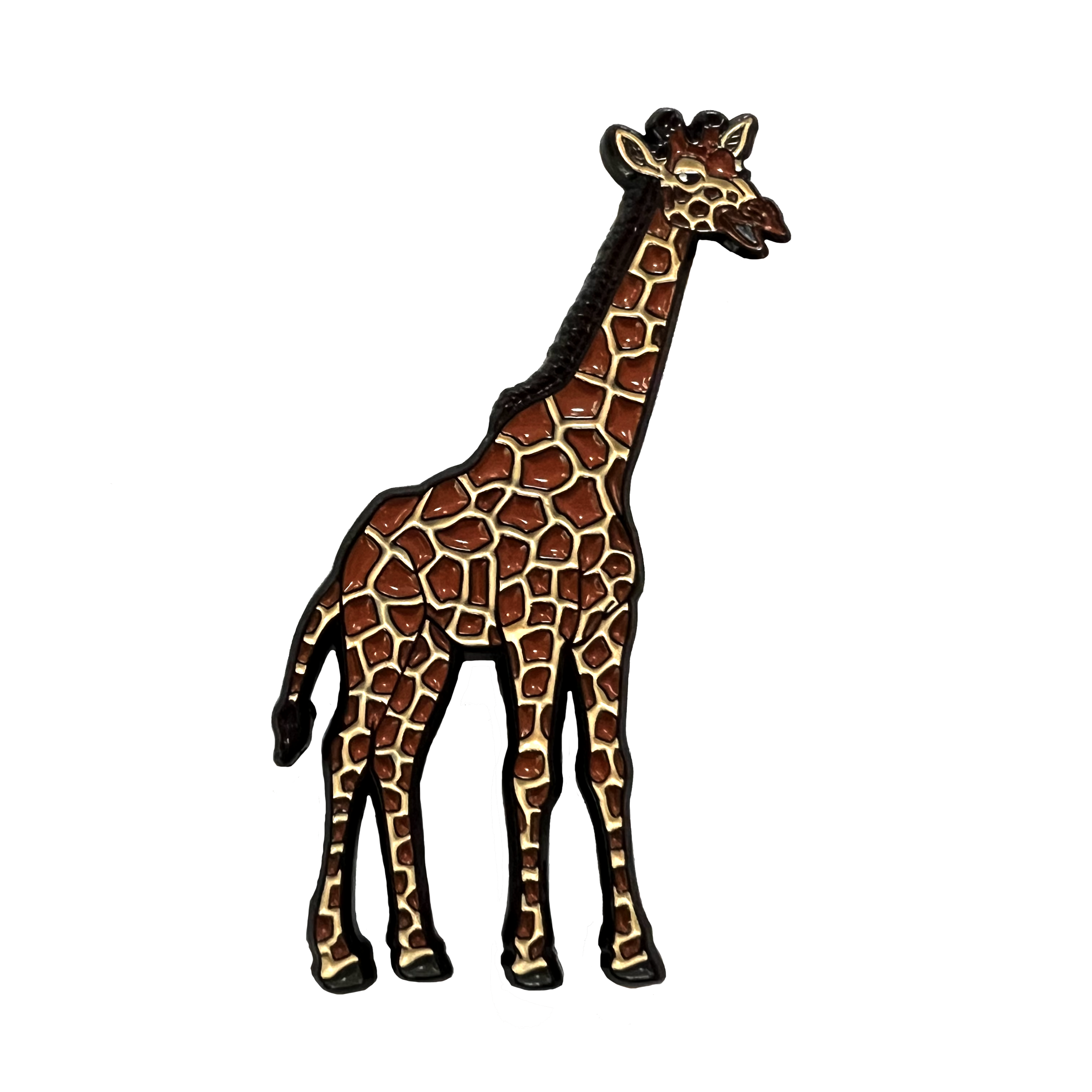 Reticulated Giraffe enamel pin | Peppermint Narwhal - Conservation
