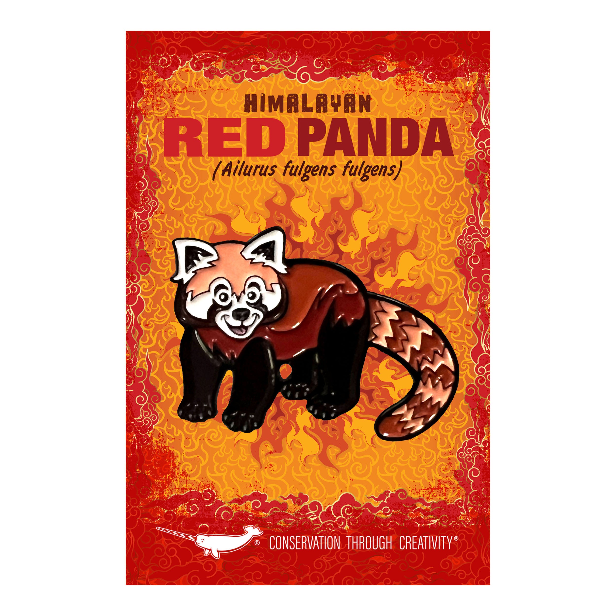 Himalayan Red Panda enamel pin | Peppermint Narwhal - Conservation