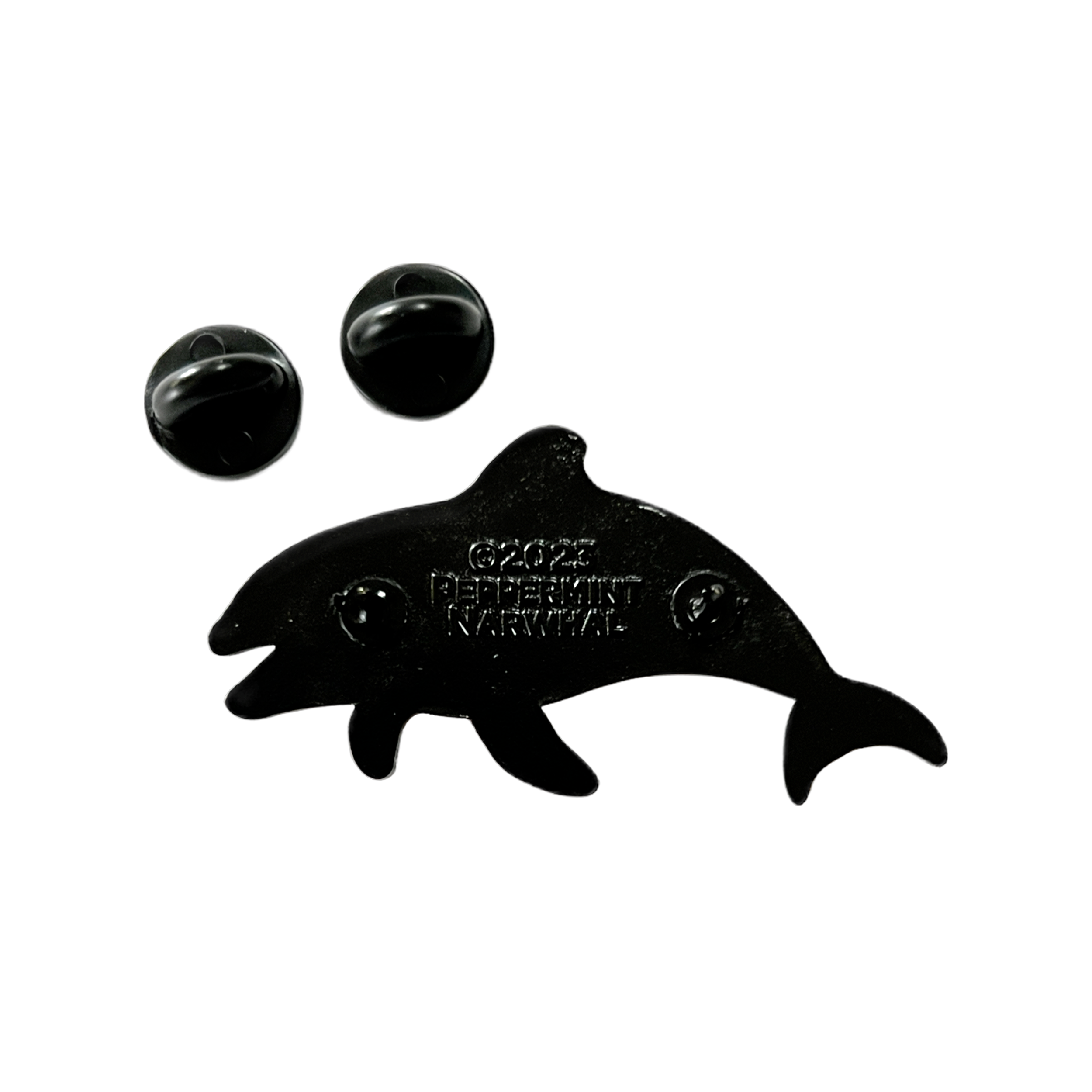 Commerson's Dolphin enamel pin | Peppermint Narwhal - Conservation