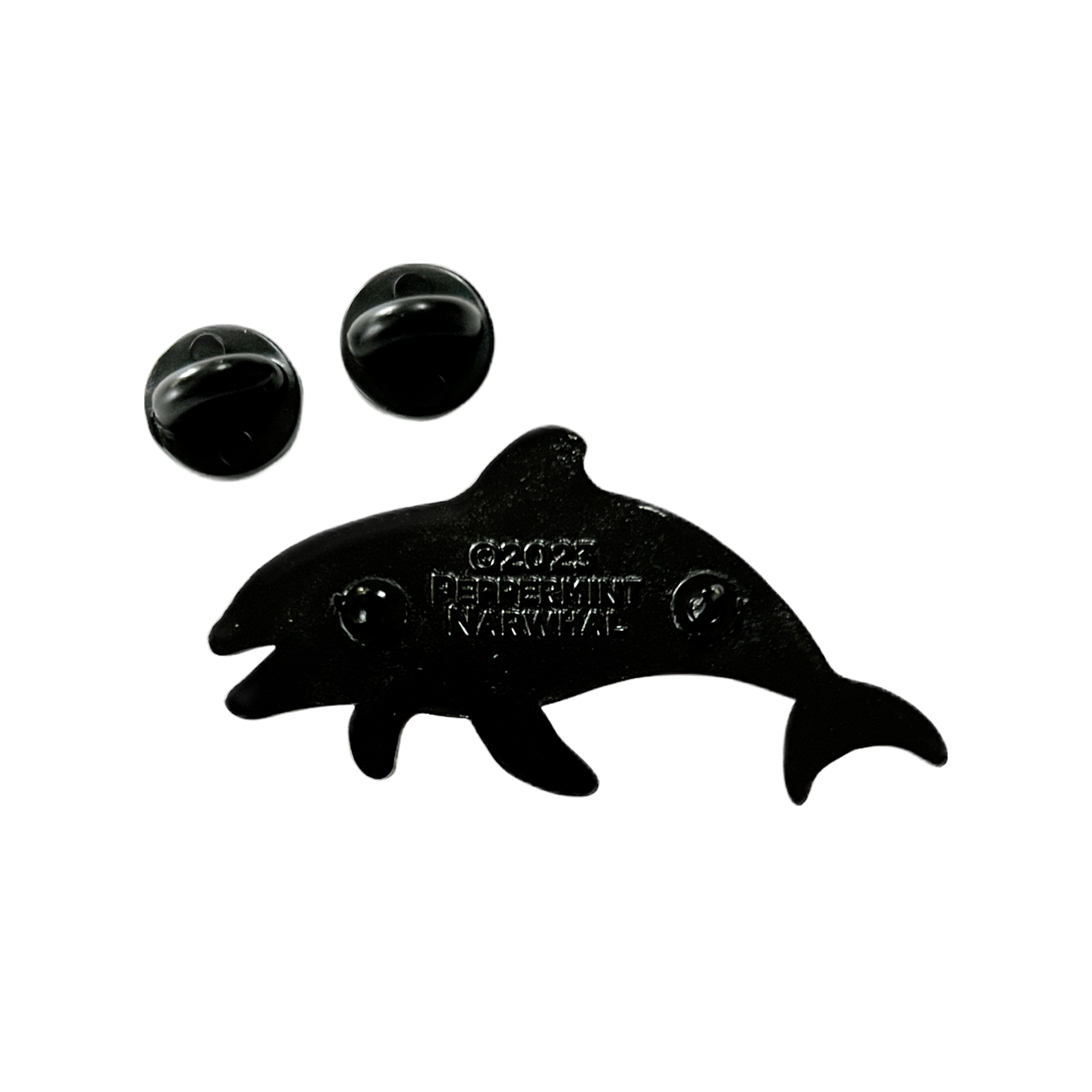 Commerson's Dolphin enamel pin | Peppermint Narwhal - Conservation