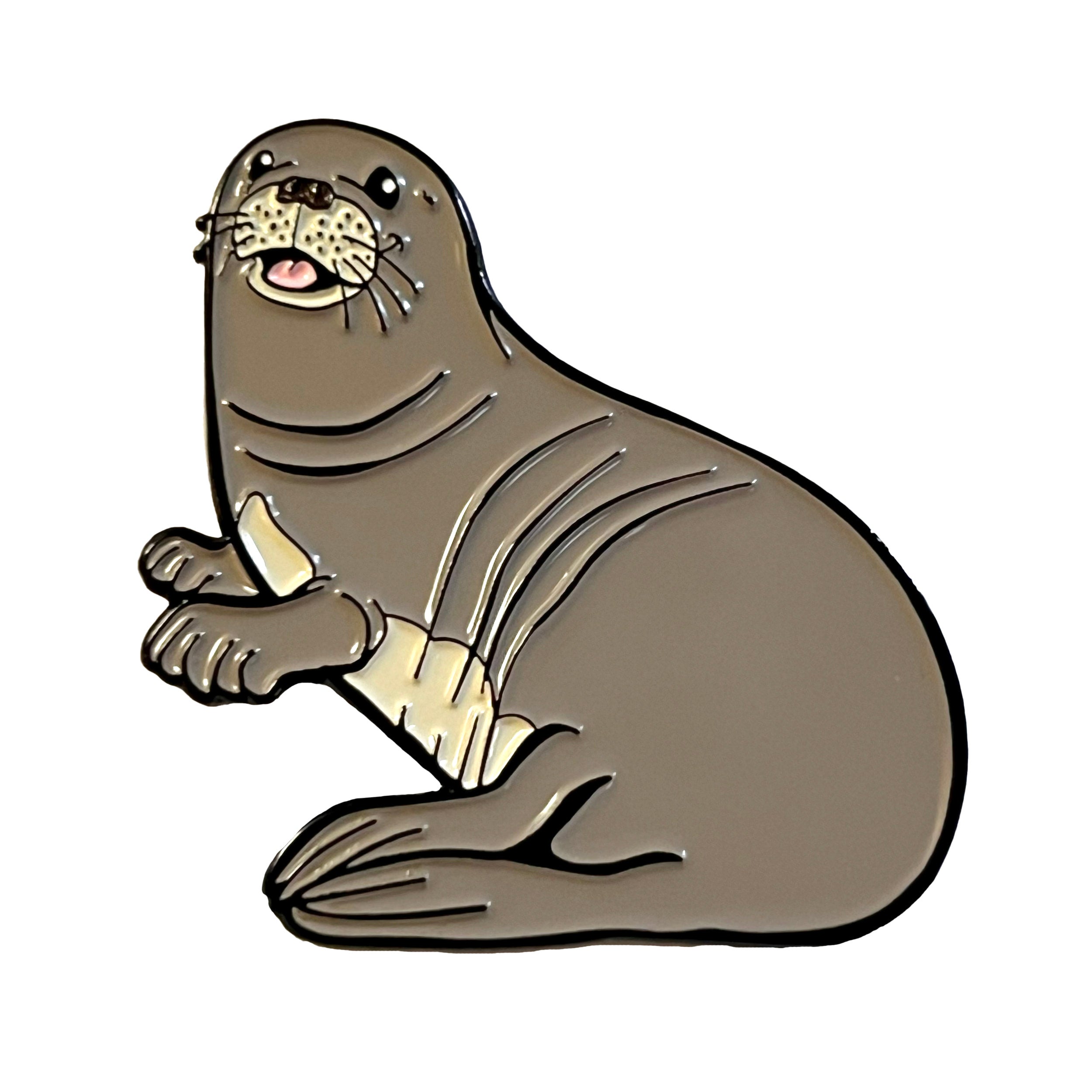 Hawaiian Monk Seal enamel pin | Peppermint Narwhal - Conservation